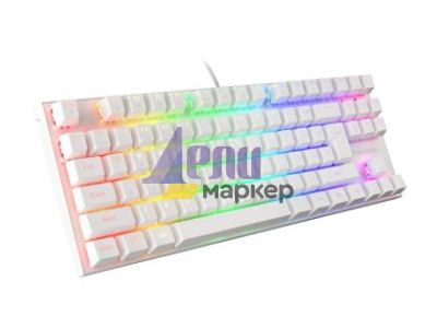Клавиатура Genesis Gaming Keyboard Thor 303 TKL White RGB Backlight US Layout Brown Switch