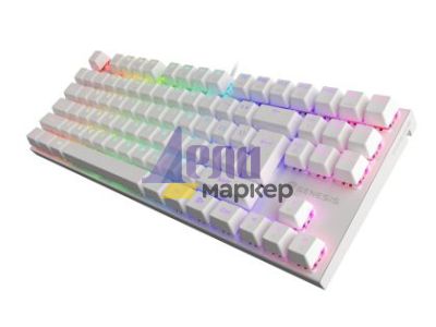 Клавиатура Genesis Gaming Keyboard Thor 303 TKL White RGB Backlight US Layout Brown Switch