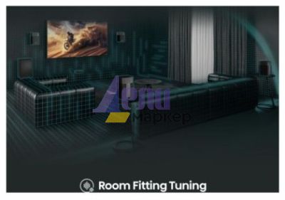 Аудио система Hisense HT Saturn, 4.1.2Ch Sound Bar with Wireless Subwoofer, 720W, Dolby Atmos, Tuned by Devialet , DTS:X,Quad Satellite Speakers , Black