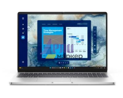 Лаптоп Dell Pro 16 PC16250, Intel Ultra 7 255U (12 TOPS NPU, 12 cores, up to 5.2 GHz), 16" FHD+(1920x1200) 300nits AG, 32 GB: 1x32 GB, DDR5, 5600 MT/s, 1 TB SSD, Intel Graphics, FHD HDR IR Cam and Mic, Wi-Fi 6E, FPR, Backlit Kb, Win11 Pro, Platinum silver