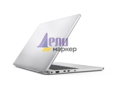 Лаптоп Dell Pro 16 PC16250, Intel Ultra 7 255U (12 TOPS NPU, 12 cores, up to 5.2 GHz), 16" FHD+(1920x1200) 300nits AG, 32 GB: 1x32 GB, DDR5, 5600 MT/s, 1 TB SSD, Intel Graphics, FHD HDR IR Cam and Mic, Wi-Fi 6E, FPR, Backlit Kb, Win11 Pro, Platinum silver