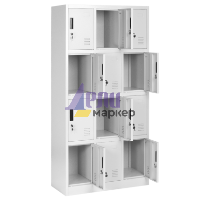 Метален шкаф Carmen CR-1258 K - сив