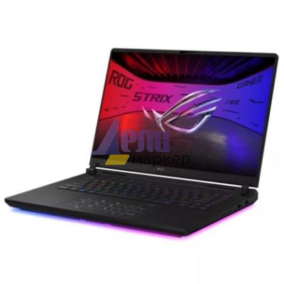 Лаптоп Asus Strix G16 G635LX-RW103X,Intel  Ultra 9 Processor 275HX 2.7 GHz,16.0  WQXGA 2560X1600 16:10 Bend+1200nits (HDR)(2000 zone) AG, 240 Hz,DDR5 64GB ( 32GB DDR5-5600 SO-DIMM *2 ) ,2TB , RTX5090  24GB,Wi-Fi 7 ,Backlit Chiclet Keyboard Per-Key RGB, Wi