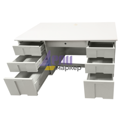 Метално бюро Carmen CR-1319 L - сиво