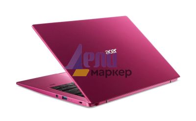 Лаптоп Acer Swift 3, SF314-511-55QL, Intel Core i5-1135G7 (2.40GHz up to 4.20GHz, 8MB),14" FHD IPS, 16GB DDR4 onboard, 512GB PCIe SSD, Intel Iris Xe Graphics, WiFi 6AX+BT 5.0, Backlight KB, FPR, Linux, RED