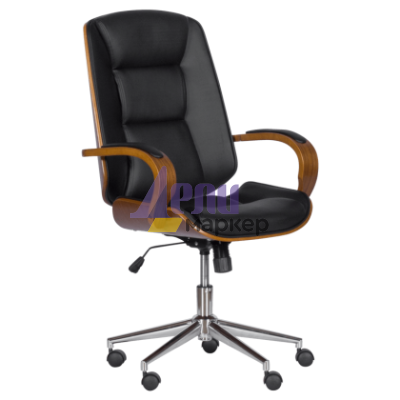Президентски офис стол Carmen 6406 - орех-черен