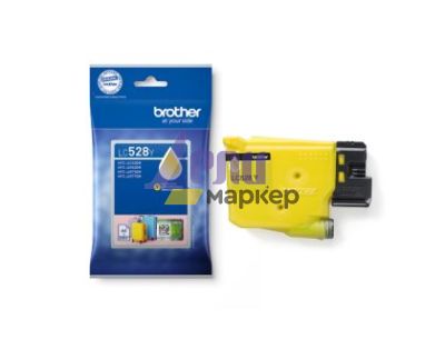 Консуматив Brother LC528Y Yellow Ink Cartridge for MFCJ5010DW/MFCJ5110DW - 5000 page yield