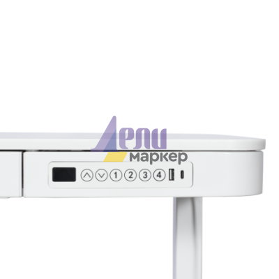 Ергономично регулируемо бюро Carmen CR-118 E - 140 см - бяло