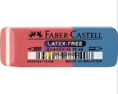 Гума за молив и мастило Faber-Castell Правоъгълна, комбинирана