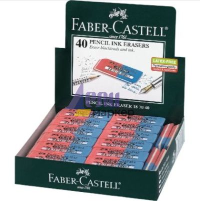 Гума за молив и мастило Faber-Castell Правоъгълна, комбинирана