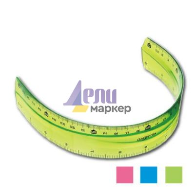 Линия Keyroad Flexible Пластмасова нечуплива 20 cm, Цветен микс