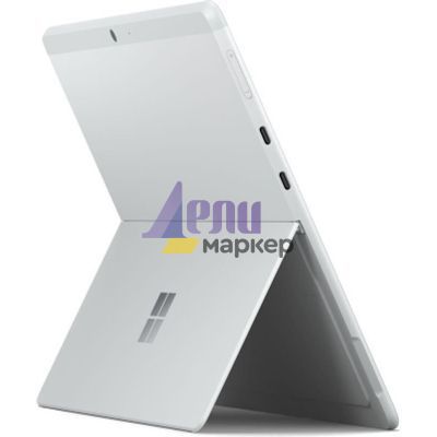 Лаптоп Microsoft Surface Pro X, Microsoft SQ1, 13" (2880x1920) PixelSense Display, Microsoft SQ1 Adreno 685 GPU, 8GB RAM, 128GB SSD, Windows 11 Home, Platinum