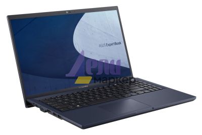 Лаптоп Asus ExpertBook B1 B1500CBA-BG51C1X,Intel Core i5-1235U (3.30 GHz up to 4.40 GHz, 12MB), 15.6" FHD IPS(1920x1080), Intel Iris Xe Graphics, 8GB DDR4 on BD. (1 slot free), 512GB M.2 NVMe,VGA,HDMI,1xThunderbolt,RJ45, Windows 11 Pro, Star Black
