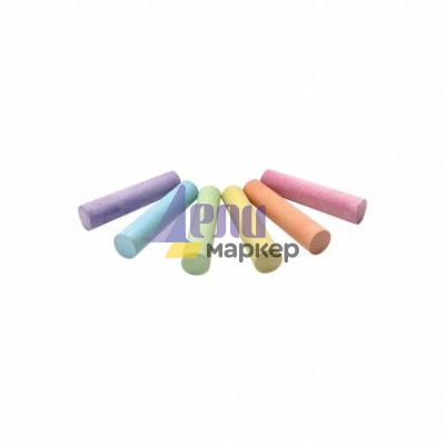 Тебешири Connect Jumbo В кутия, кръгли 6 бр. 6 цвята