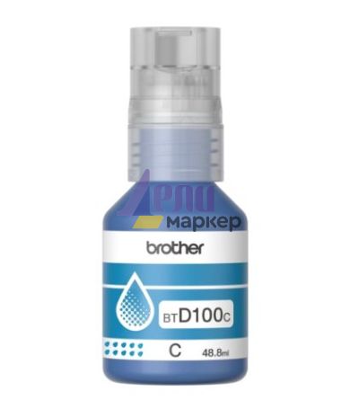 Консуматив Brother BT-D100C Cyan Ink Bottle
