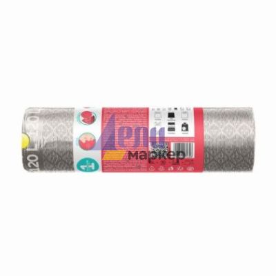 Торби за смет viGO! 120 L, 70х110 cm, 8 бр., Сребърен