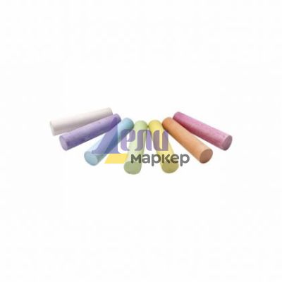 Тебешири Connect Jumbo В кофа, кръгли 20 бр. 7 цвята