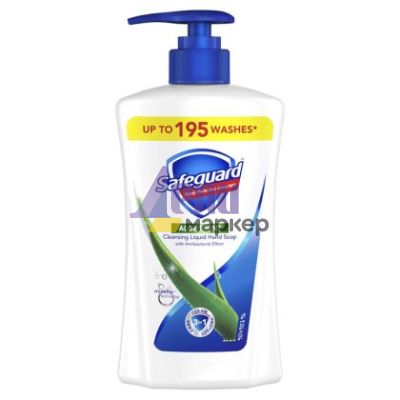 Течен сапун Safeguard Помпа, 390 ml, Aloe Scent