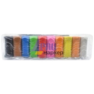 Пластилин Bluering 10 цвята 10x21 g