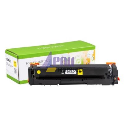 Тонер касета универсална Static Control Yellow HP no. 203X CF542X CRG-054HY SUPER PREMIUM Съвместим консуматив, голям капацитет 2 500 стр.