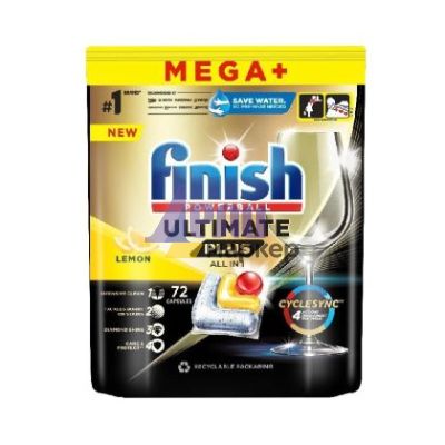 Таблетки за съдомиялна Finish Powerball Ultimate Plus All in 1,  72 бр.