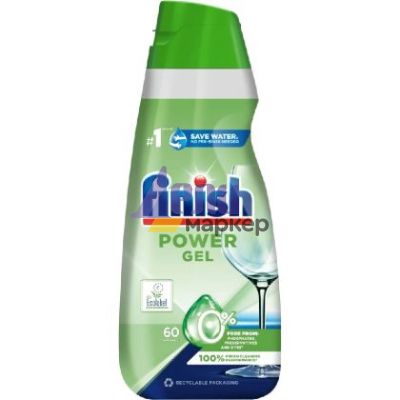Гел за съдомиялна машина Finish Power Gel, 900 ml