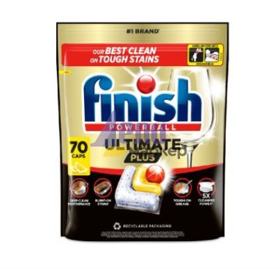 Таблетки за съдомиялна Finish Powerball Ultimate Plus All in 1,  70 бр.