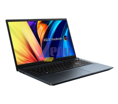 Лаптоп Asus Vivobook Pro 15 OLED M6500QC-OLED-L731X,AMD Ryzen 7 5800H (3.2GHz up to 4.4GHz, 16MB), 15.6"OLED FHD (1920x1080) GL, 400NITS(HDR) ,DDR4 16GB(ON BD) NVIDIA GeForce RTX 3050 4GB GDDR6,1TB PCIEG3 SSD, Windows 11 Pro, Ilim kbd., Blue+ZTE A51 4G, B