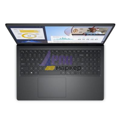Лаптоп Dell Vostro 3535, AMD Ryzen 3 7330U (4-core/8-thread), 15.6" FHD (1920x1080) AG 120Hz WVA 250 nits, 8GB, 1x8GB, DDR4, 3200MHz, 256GB SSD PCIe M.2, Radeon Graphics, Cam and Mic, 802.11ac, Backlit Kb, FPR, Win 11 Pro, 3Y PS + ZTE A51 4G, Blue