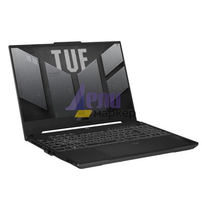 Лаптоп Asus TUF F15 FX507ZU4-LP056, Intel i7-12700H 2.3 GHz (24M Cache, up to 4.7 GHz) , 15.6" FHD AG (1920x1080)144Hz, 16GB DDR4 (2x8 GB), 1TB PCIe 4,RTX 4050 GB, Wi-Fi 6(802.11ax)Backlit Chiclet Keyboard 1-Zone RGB, no OS