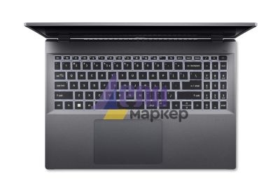 Лаптоп Acer Swift Go, SFG16-71-57PR, Intel Core i5-1335U (up to 4.6GHz, 12MB) 16" WUXGA (1920 x 1200), 1* 16GB LPDDR5, 512 PCIe SSD, Intel Iris Xe Graphics,  WIFI 6E BT 5.0, Backlit KB, FPR, No OS, Gray