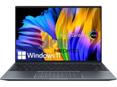 Лаптоп Asus Zenbook X OLED UX5401ZAS-OLED-KN731X, Num Pad, Intel Core i7-12700H/BGA OLED 14" 2.8K (2880 x 1800)WQ+ BEND GL TP 400NITS(HDR)DCIP3:100% 90HZ, 16GB LPDDR5(ON BD),  PCIEG4 1TB SSD,Windows 11 Pro 64BIT, Zero-G Titanium