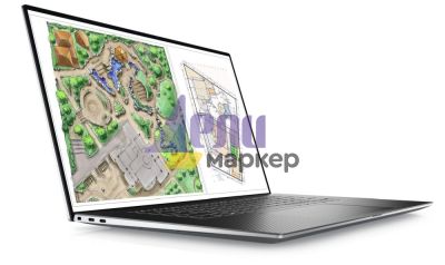Лаптоп Dell Precision 5770, Intel Core i7-12700H vPro (24 MB, 14 cores, 2.30 GHz to 4.70 GHz), 17" UHD+ touch, 3840x2400, WLED, IR Cam, 16 GB, 2x8 GB, DDR5, 4800Mhz, M.2 2280 512 GB PCIe x4 NVMe, NVIDIA RTX A2000, 8 GB DDR6, Wi-Fi 6E, BT, Backlit, Win 11