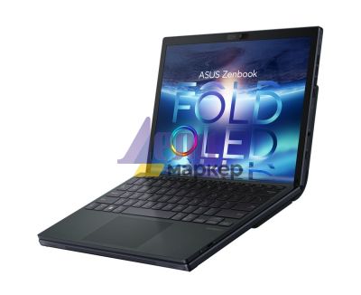 Лаптоп Asus Zenbook Fold OLED UX9702AA-FOLED-MD731X, Intel i7-1250U 1.1 GHz (8-core/12-thread, 12MB cache, up to 4.7 GHz),  17,3" 2560 x 1920 FOLED 4:3 aspect ratio, LPDDR5 16G (ON BD), 1TB PCIEG4 SSD, WiFi 6e, Win 11 Pro, Tech Black