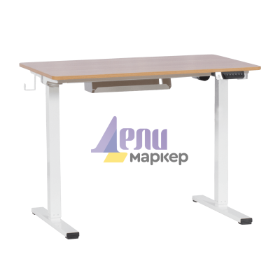 Ергономично регулируемо бюро Carmen CR- 4024 - бук-бял