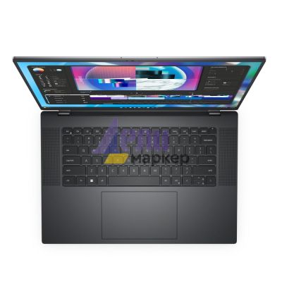 Лаптоп Dell Precision 5680, Intel Core i7-13700H (24MB, 14C, 2.4 -5.0GHz), 16" FHD+ (1920x1200), WLED 100% DCI-P3, 500 nits, IR Cam, 32 GB (2x16GB) LPDDR5, 6000MT/s, 1TB M.2 Gen 4 PCIe, NVIDIA RTX 2000 Ada, 8GB GDDR6, Wi-Fi 6/6E, BT, Backlit, Win 11 Pro,