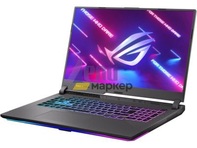Лаптоп Asus ROG Strix G17 G713RW-LL070W, AMD Ryzen 9 6900XH., 17.3" WQHD AG (2560 x 1440)240Hz,16GB DDR5 4800MHz (2x8 GB), PCIE 4.0 NVME 1TB M.2 SSD,GeForce RTX 3070 Ti  8GB GDDR6 , WiFi 6, RGB Per-Key Kbd, Eclipse Gray+Fury Gaming Chair Avenger M+ Black-