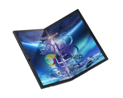Лаптоп Asus Zenbook Fold OLED UX9702AA-FOLED-MD731X, Intel i7-1250U 1.1 GHz (8-core/12-thread, 12MB cache, up to 4.7 GHz),  17,3" 2560 x 1920 FOLED 4:3 aspect ratio, LPDDR5 16G (ON BD), 1TB PCIEG4 SSD, WiFi 6e, Win 11 Pro, Tech Black+Fury Gaming Chair Ave
