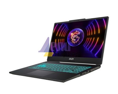 Лаптоп MSI Cyborg 15 A12VE, i5-12450H (8C/12T, 12 MB, up to 4.40 GHz), 15.6" FHD (1920x1080), 144Hz, IPS-Level, RTX 4050 GDDR6 6GB, 16GB DDR5 4800MHz (8GBx2), 512GB NVMe PCIe SSD Gen4x4, Single Backlit Keyboard (Blue), 3-Cell 53.5 Whr, RJ45, No OS, 1.98 k