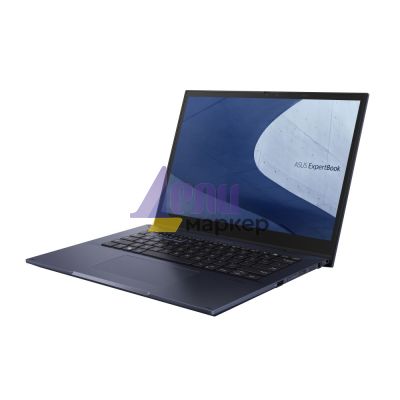Лаптоп Asus ExpertBook B7 Flip B7402FEA-L90159, Intel Core i7-1195G7 2.9 GHz (12M Cache, up to 5.0 GHz, 4 cores), 14"WQXGA (2560 x 1600)Touch 16:10, 16GB DDR4, PCIe 3.0x4  512GB SSD,Intel Iris X,HDMI,2xThunderbolt,RJ45, No OS, Illim.Kbd.,Star Black
