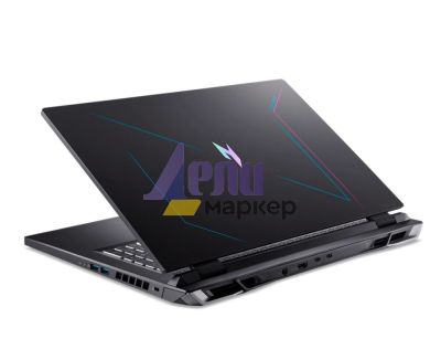 Лаптоп Acer Nitro 5, AN17-41-R11K, Ryzen 7 7840HS (3.80GHz up to 5.10GHz, 24MB), 17.3" QHD (2560x1440) IPS, 165Hz, 16GB DDR5 (1 slot free), 1024GB PCIe SSD, RTX 4070 8GB GDDR6, Wi-Fi 6e, BT 5.1, HD Mic&Cam, RGB Backlit KB, No OS, Black