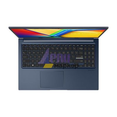 Лаптоп Asus Vivobook X1504VA-BQ512W, INTEL I5-1335U, 15.6" IPS-level Panel ,FHD, (1920x1080), DDR4 8GB(ON BD.), SSD 512G PCIE G3X2,Windows 11, Quiet Blue