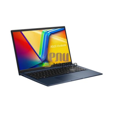 Лаптоп Asus Vivobook X1504VA-BQ512, INTEL I5-1335U, 15.6" IPS-level Panel, FHD, (1920x1080), DDR4 8GB (ON BD.), SSD 512G PCIE G3X2, No OS, Quiet Blue