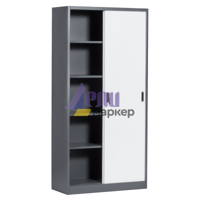 Метален шкаф Carmen CR-1266 E SAND - бял - графит