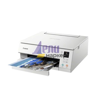 Мастилоструйно многофункционално устройство Canon PIXMA TS6351 All-In-One, White