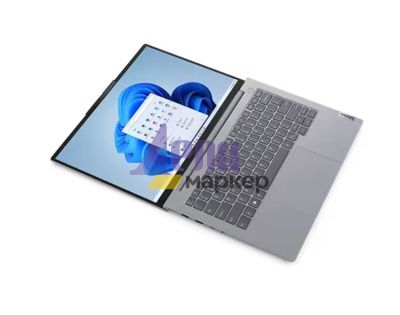 Лаптоп Lenovo ThinkBook 14 G6 Intel Core i7-13700H ( up to 5GHz, 24MB), 16GB DDR5 5200MHz, 512GB SSD, 14" WUXGA (1920x1200) IPS AG, Intel Iris Xe Graphics, 1080p&IR Cam, WLAN, BT, Backlit KB, FPR, Arctic Grey, DOS, 3Y