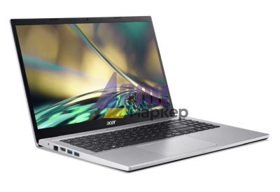 Лаптоп Acer Aspire 3, A315-59-520M, Intel Core i5 1235U (up to 4.4GHz, 12MB), 15.6" FHD (1920x1080) IPS SlimBezel AG, Cam&Mic, 8GB DDR4 (2x4GB), 512GB SSD PCIe, Intel UMA Graphics, 802.11ac + BT, No OS, Silver