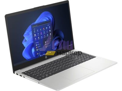 Лаптоп HP 250 G10 Turbo silver, Core i5-1335U(up to 4.6Ghz/12MB/10C), 15.6" FHD IPS AG + WebCam, 8GB 3200Mhz 1DIMM, 512GB PCI SSD, Wi-Fi 6 +BT 5.3, 3C Long Life Batt, Free Dos