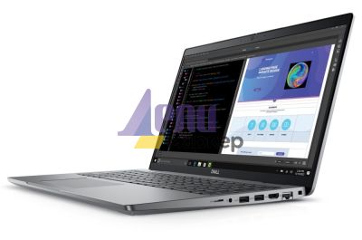 Лаптоп Dell Precision 3580, Intel Core i7-1360P (18 MB, 12 cores, 2.2 GHz to 5.0 GHz), 15.6" FHD (1920x1080), 250 nits, WWAN, RGB Cam, 16 GB, 2 x 8 GB, DDR5, 4800 MT/s, 512 GB M.2 PCIe x4 NVMe, NVIDIA RTX A500, 4GB, Wi-Fi 6E, FPR, Backlit, Win 11 Pro, 3Y