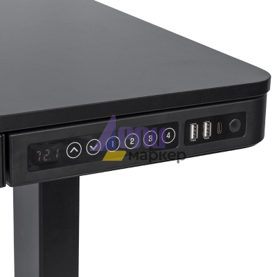 Ергономично регулируемо бюро Carmen CR-118 - черно